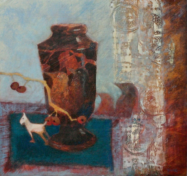 Bird vase by Georgie Young